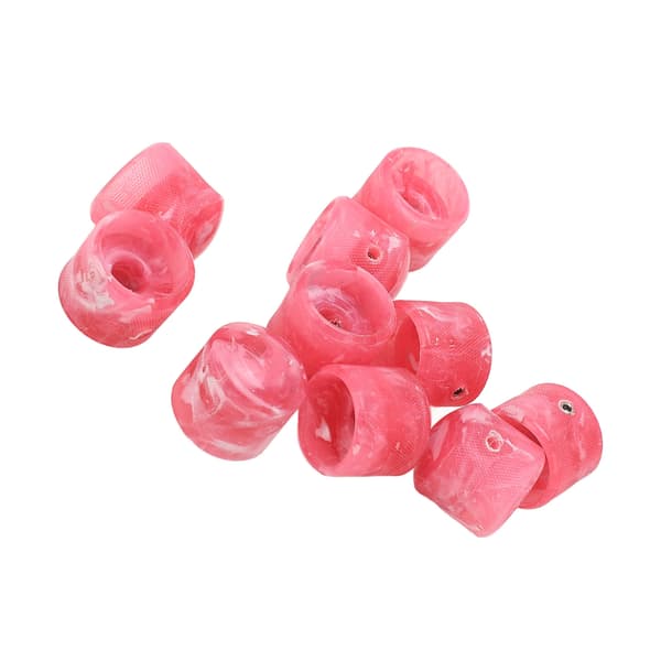 Volumen Tone Dome Knobs Plast Kontrol Elektrisk Guitar Bas Dele Tilbehør med Hex Nøgle GD89 Rose Rød