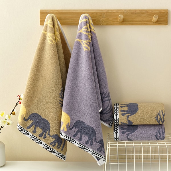 100% bomull handdukar set med snabb torkning, texturerade badhanddukar, mycket absorberande och hållbara handdukar, 4-pack