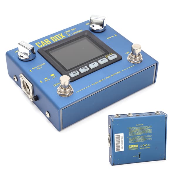 CAB BOX Pedal Elektrisk Basguitar Effekt med Kabinet Modellering IR Loading Amp Simulator R‑08