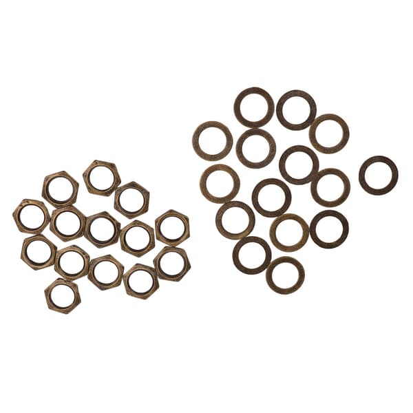 Mutterbricka Kit Instrument Sockelkontakt Fästelement för Elektrisk Gitarr Bas M9 Hontråd Brons