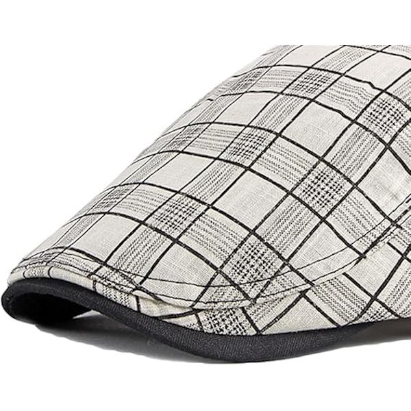 Justerbar Newsboy-hatt för Män Flat Cap Ivy Gatsby Beret Hatt