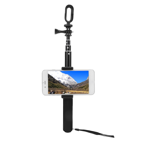 Actionkamera ramfodral Selfiestick med telefonklämma set för Insta360 Go2 tumkamera
