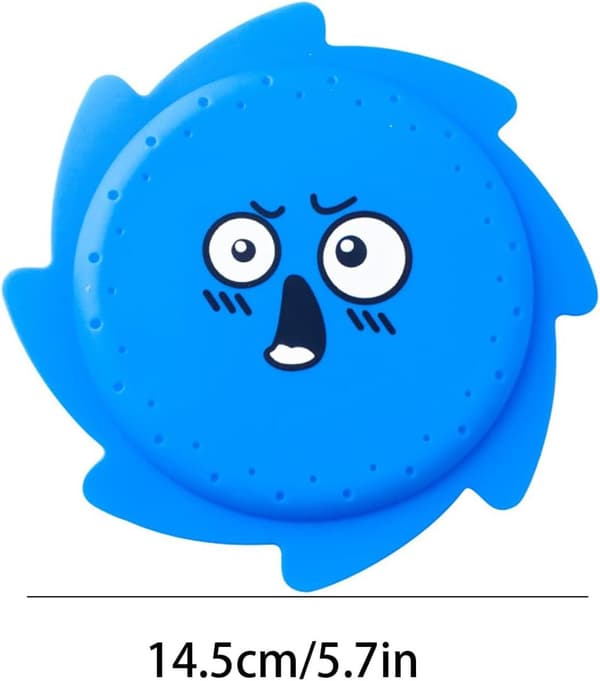 4-pak silikone flyvende disk badelegetøj, farverige emoji-ansigt bløde flydende legetøj til badekar og poolleg, interaktivt vandlegetøj til Model B