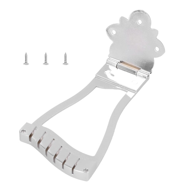 Bridge Tailpiece Replacement for Electric Jazz Guitar Musical Instrument AccessoriesSilver