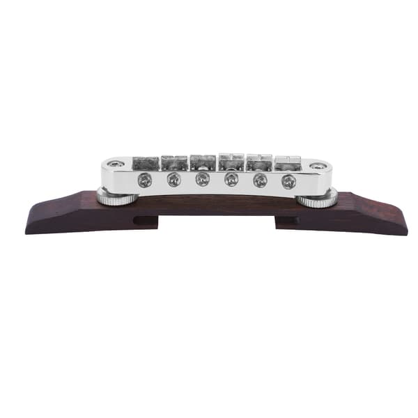 Rosenträ Basbro för SG LP Typ Jazzgitarr Musikinstrument Tillbehör(Silver)