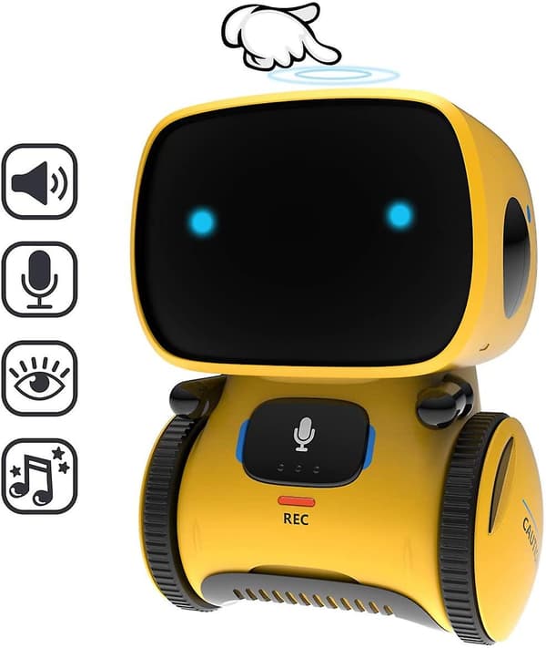 Robot Børnelegetøj, Interaktiv Intelligent Robot Med Stemmestyring & Berøringssans