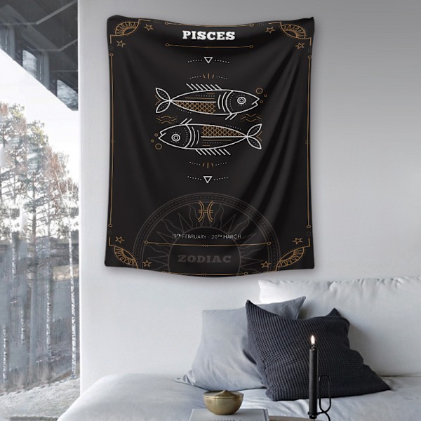 Wekity Boho Constellation Tapestry Heminredning Tapestry Estetisk Konst Hembakgrund Tyg Dekor Present(GT105512, 51 X 59 Tum)