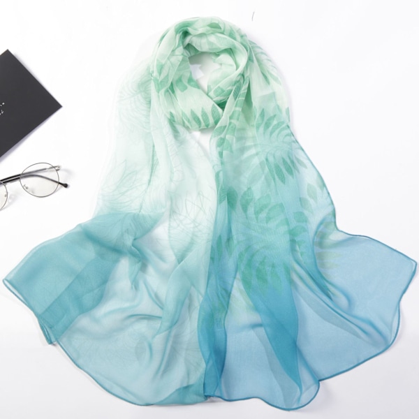 Tørklæder til kvinder Letvægts Fashion Tørklæder Print Blomstermønster Tørklæde Sjal Wraps, B01