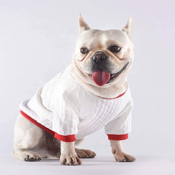 Husdjur höst och vinter bottentröja mångsidig T-shirt tröja Hundvalpkläder (L storlek)