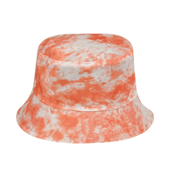 Trykt tie-dye fiskerhat udendørs solbeskyttelse spand hat graffiti dobbeltsidet pot hat