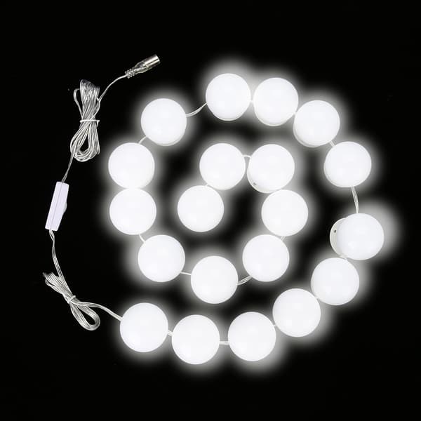 20 stk. LED-spejllampe sæt til makeup-dressing USB-dæmpning pærer