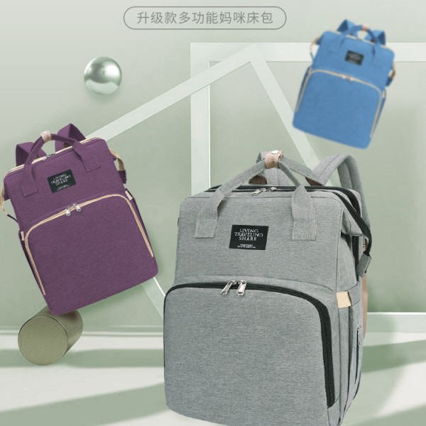 Bärbar multifunktionell handväska Vikbar spjälsäng Mumieväska Vikbar väska med stor kapacitet