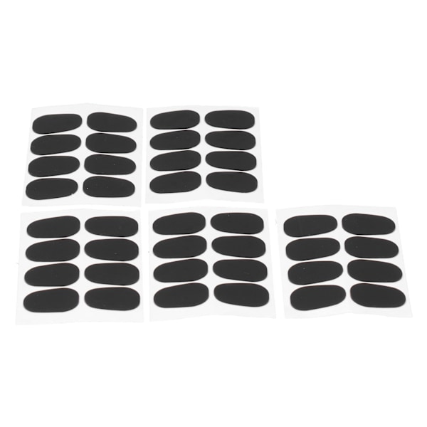 40 stk. Mundstykkepuder Patches Pads Tilbehør til Alt/Tenor Saxofon Klarinet Sort 0,5 mm