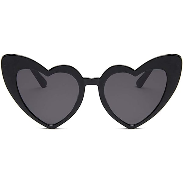 Sydänmuotoiset aurinkolasit naisille, Vintage Cat Eye Mod Style Retro Kurt Cobain -lasit