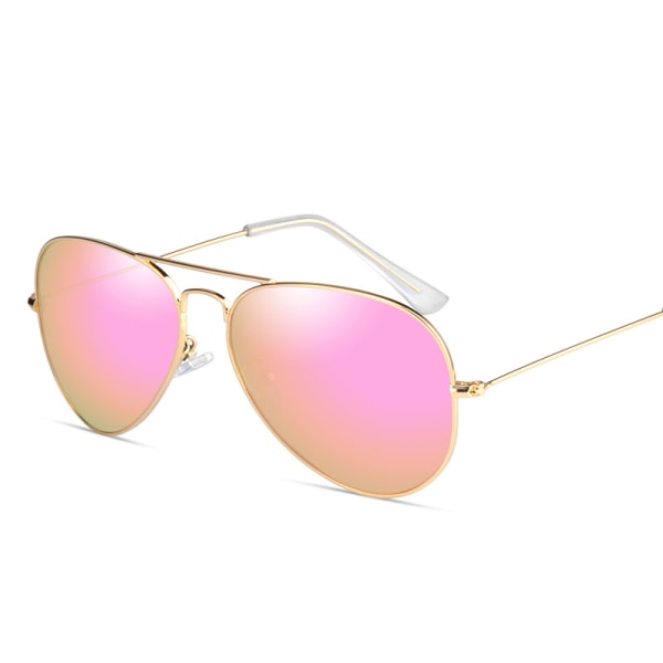 Ett par paddaglasögon solglasögon polariserade glasögon lämpliga för bilkörning/fiske (guldlila puderreflekterande C12)