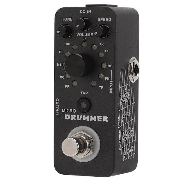 Trummaskin Pedal 121 Trumloopar Elektrisk Gitarr Monoblock Effekt med True Bypass 95mA