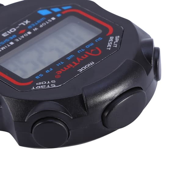 Bærbar LCD digital skærm Sport Stopur Timer Tid Dato Visning med knapcellebatteri