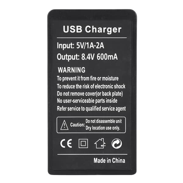 LP-E5 Kamerabatterioplader Micro USB-interface til Canon EOS 1000D 2000d EOS 450D EOS 500D kissX2 KISSX3 Enkelt opladningsslot