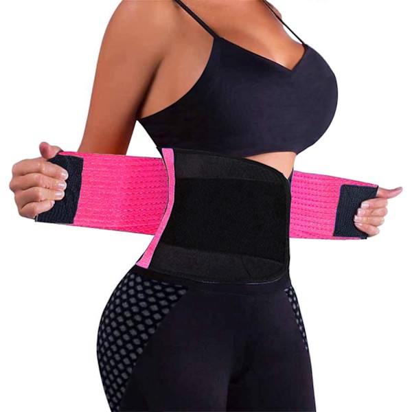 Taljetrænerbælte til kvinder - Talje Cincher Trimmer - Slank kropsformningsbælte - Sport Girdle Belt (UP Graded) S Fuchsia