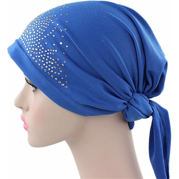 Naisten Strassinen Päähuivi Pääpanta Kemoterapiamyssy Spandex-Bandana Du Rag