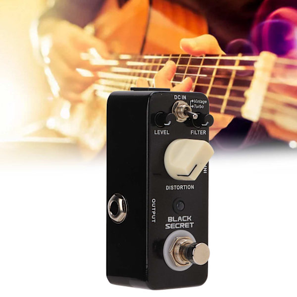 Kitaraefektipoljin Black Secret Classical Distortion True Bypass 2 Tilaa Tarvike