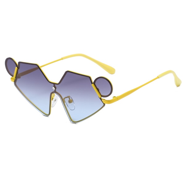 Fashion Metal Barnens tecknade Mickey Polariserad Solglasögon Pojkar Form Glasögon Flickor Foto Solglasögon----Rosa ram grå lakan