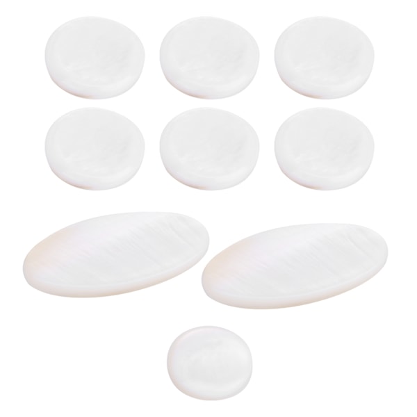 9Pcs Saxophone Button Set White Shell Musical Instrument Decorations Accessories