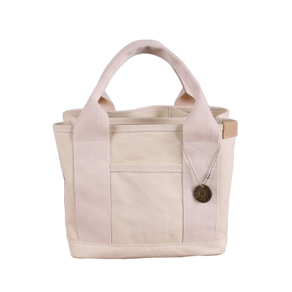 Naisten kangaskassi, kangaskassi rantakassi Bento-kassit käsilaukku olkalaukku crossbody-laukku naiset rento chic-laukut, valkoinen