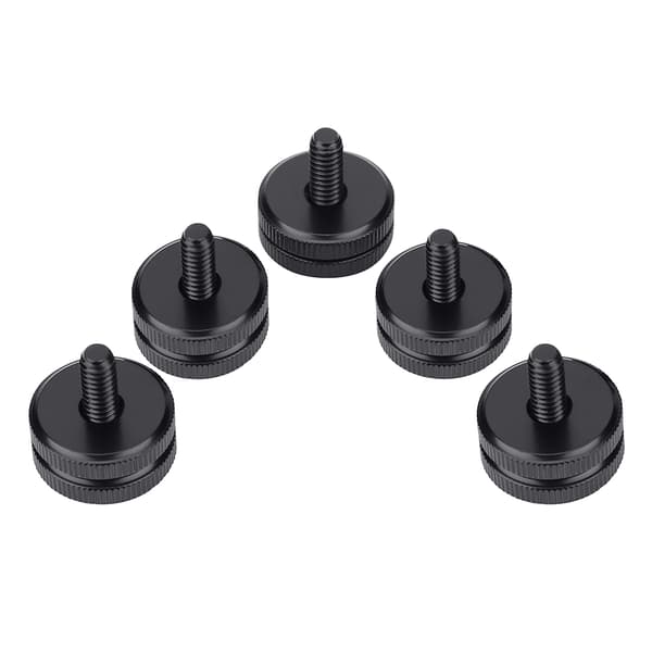 Slitesterk metall 1/4 tomme doble muttere stativmonteringsskrue blitskamera blitsskoadapter