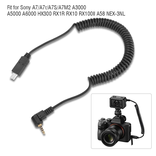 2,5 mm S2 fjärranslutningskabel för A7 A7R NEX‑3NL A6000 A58 HX300 RX100N