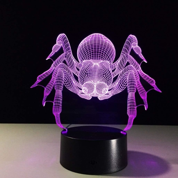 WJ Sengelampe 3D Illusion LED Lamper 3D Natlampe 3D Akryl Natlampe Soveværelse Sengelampe Stereo LED Natlampe Illusion LED Natlampe Nat-Lys