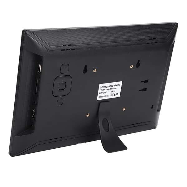 12,5\" skærm HDMI IPS Multifunktionel Digital Elektrisk Fotoramme 1080P (Sort)