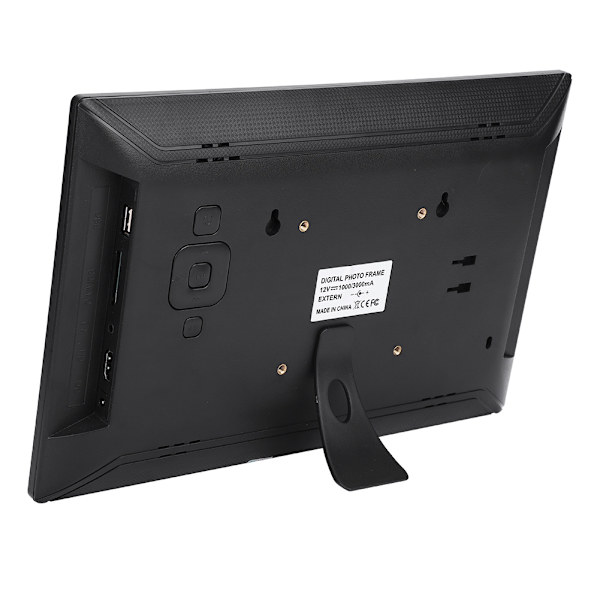 12,5\" skärm HDMI IPS Multifunktionell Digital Elektrisk Fotoram 1080P (Svart )