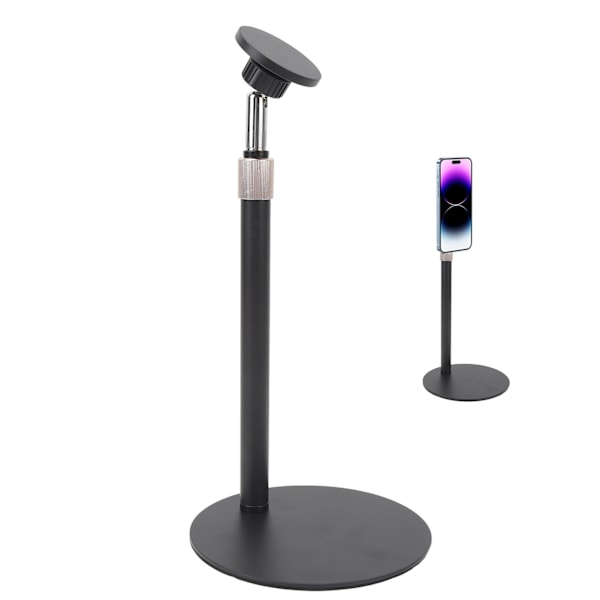 Magnetisk skrivbordsstativ för telefon 360° rotation höjdjusterbar stark kraft mobiltelefonhållare docka för Iphone 12+