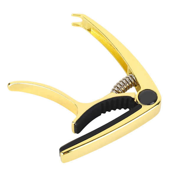 Guitar Capo Metal Justerbar Fjeder Spænding Capo til Akustisk Elektrisk Ukulele Bas Guld