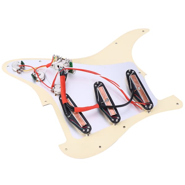 SSS29 Beige Elektrisk Guitar Loaded Pickguard Pickup Loading Pick Guards Sæt