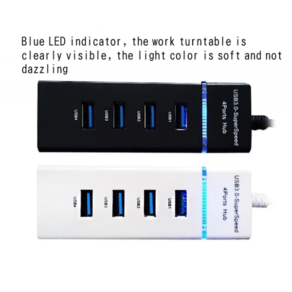 USB3.0HUB 4-portars 3.0 splitter 3.0 hub hub extender hastighet usb dator splitter