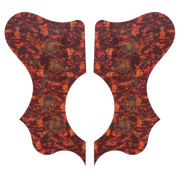 2 st gitarrskydd plast plektrumplatta pack set tillbehör ersättning för akustisk brun