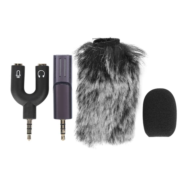 Stabilisator Mikrofon Telefon Direktestrømming Videoopptak Kapasitans Mini Sammenleggbar Mikrofon