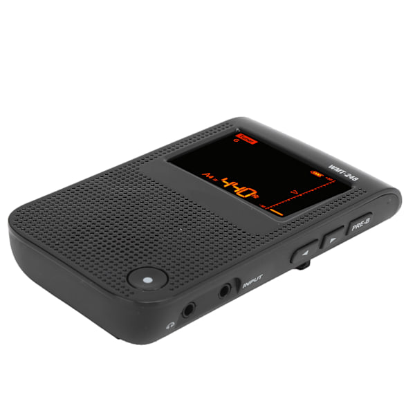 Elektrisk metronom tuner, uppladdningsbar, exakt, universell för gitarr, piano, fiol WMT‑248Black