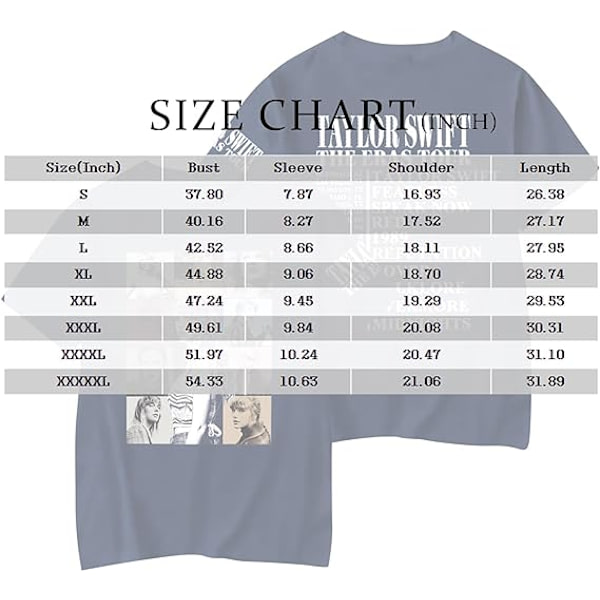 Trendy T-shirt til kvinder - 𝑻𝒂𝒚𝒍𝒐𝒓 grafisk t-shirt med rund hals, korte ærmer, trykt, oversized, strækbar, casual sommer-t-shirt med kort rund hals til koncerter PINK XS