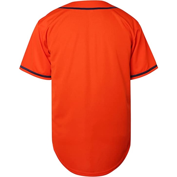 Enfärgad Hip Hop Hip Hop Baseball Uniformer Knappskjortor Sportuniformer Herr Damtröjor röd —M