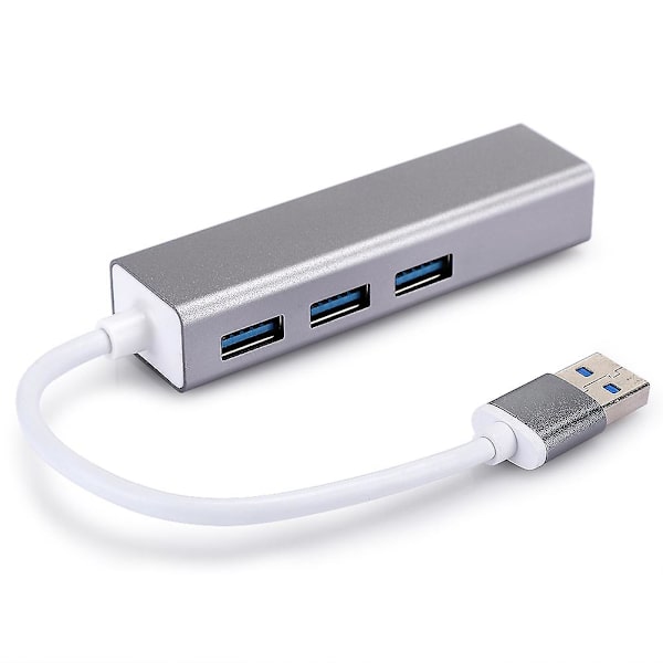 Alumiiniseos Langallinen Verkkokortti 100M Usb + 3.0 Hub-Sovitin Usb Rj45