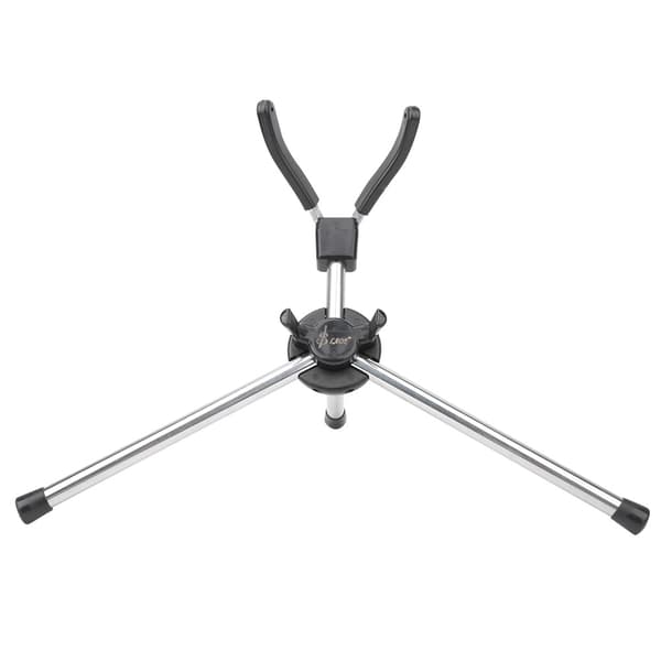 Foldbar Sopransaksofonholder i Metall med Gummistativ, Stativ for Musikinstrumenter, Tilbehør til Sopransaksofon