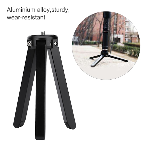 Mini Aluminiumlegering 15KG Tung Last Vikbar 1/4'' Skruvstativ Tillbehör för DJI Zhiyun
