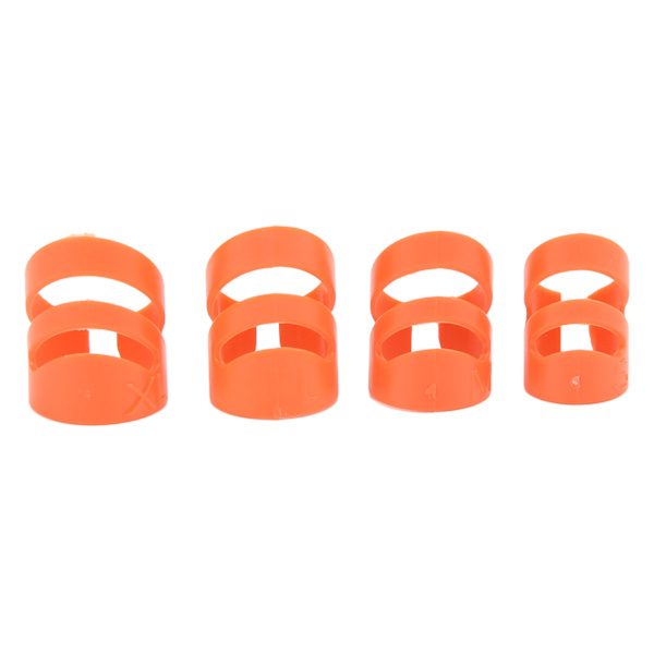 4 st gitarrfingerplock fingertoppsskydd instrumenttillbehör set kit för bas banjo röd