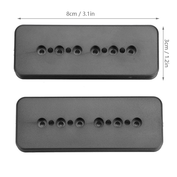 2 st plastgitarr pickup bobbin 50/52 mm poldelningar för P90