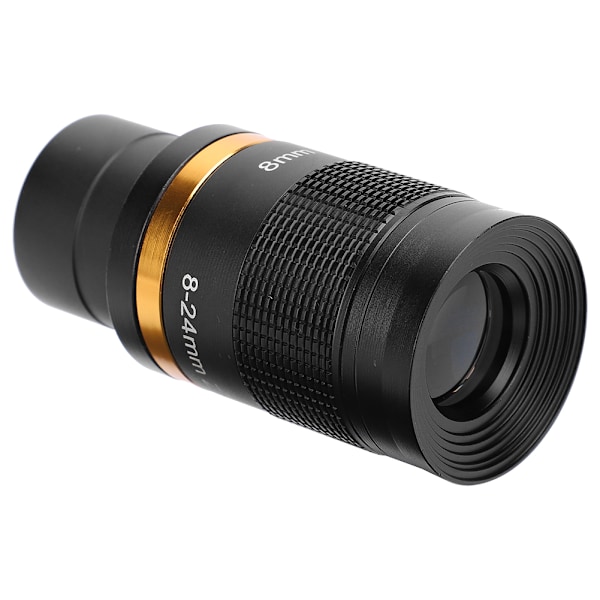 Astronomiskt teleskop 8-24 mm kontinuerlig zoomokular observation 1,25 tum/31,7 mm svart