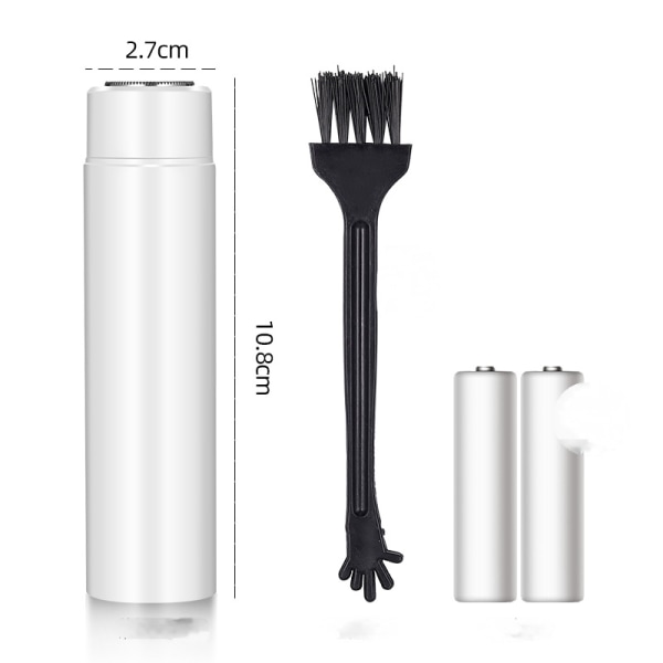 USB uppladdningsbar smärtfri hårborttagningsrakhyvel med LED-ljus för Peach  Fuzz Fint hår Haka Kind Överläpp （Vit） 8ae5 | Fyndiq