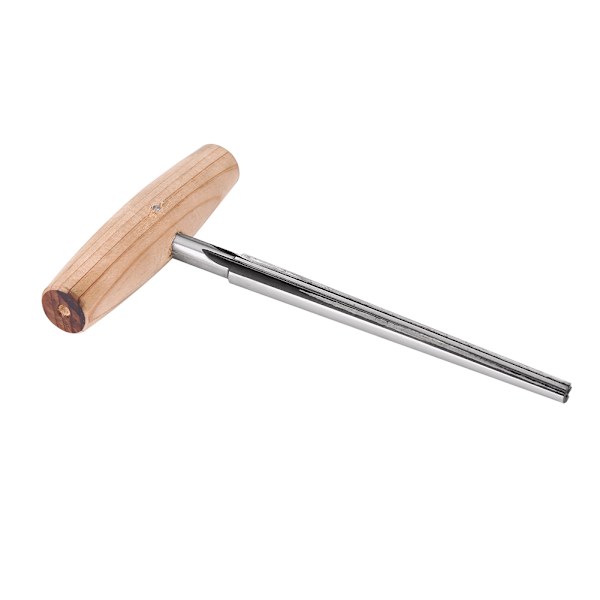 Hög hastighetsstål pinnhålsbrotsch med trähandtag Luthier reparationsverktyg för 3/4 4/4 fiol(B)
